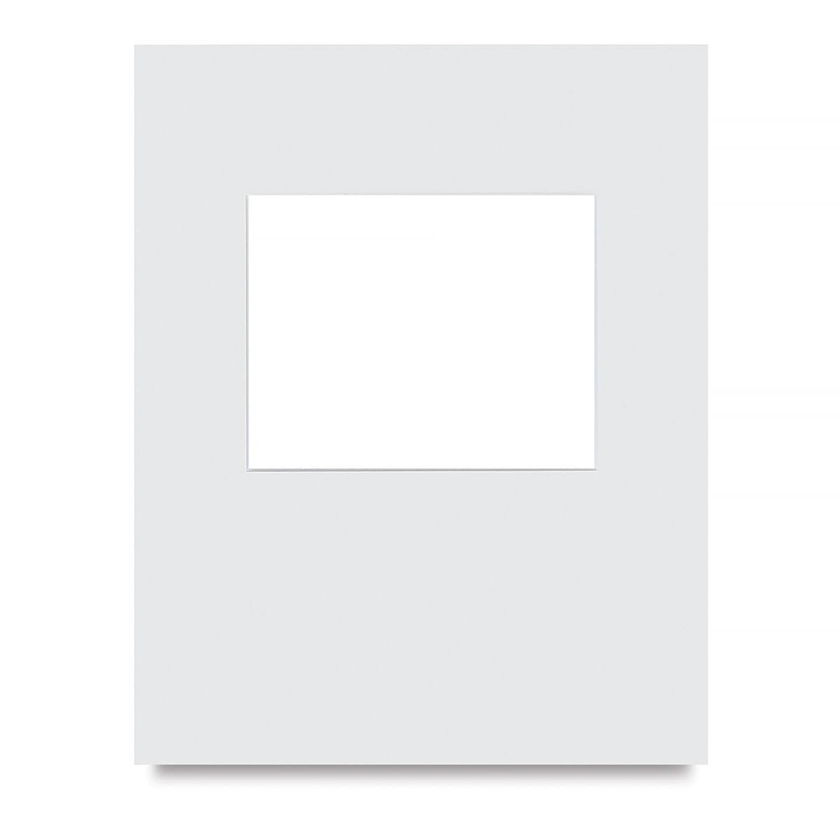 Pre-Cut Gallery Mats, White, Landscape, Pkg of 6 E1321