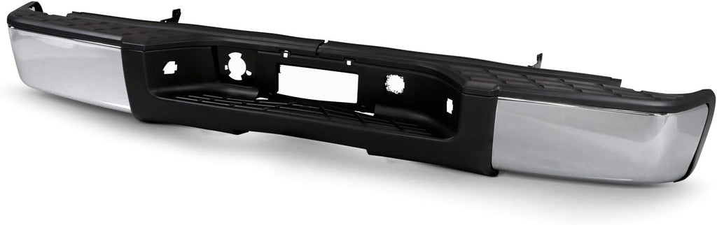 Chrome Steel Rear Bumper End Cap Pair for Chevy Silverado GMC Sierra 1500 Y925983