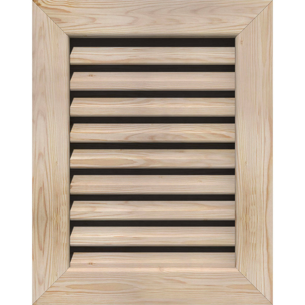 18-in W x 26-in H Vertical Gable Vent Unfinished Smooth Pine Q77321