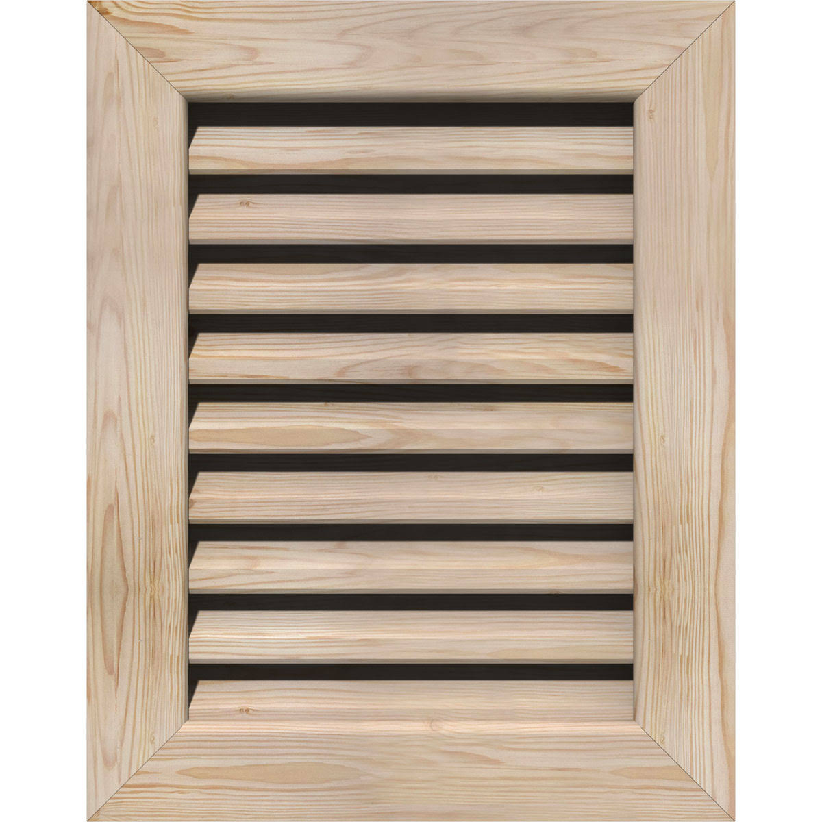 18-in W x 26-in H Vertical Gable Vent Unfinished Smooth Pine Q77321