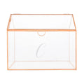 Rose Gold Wedding Glass Terrarium Card Holder J793