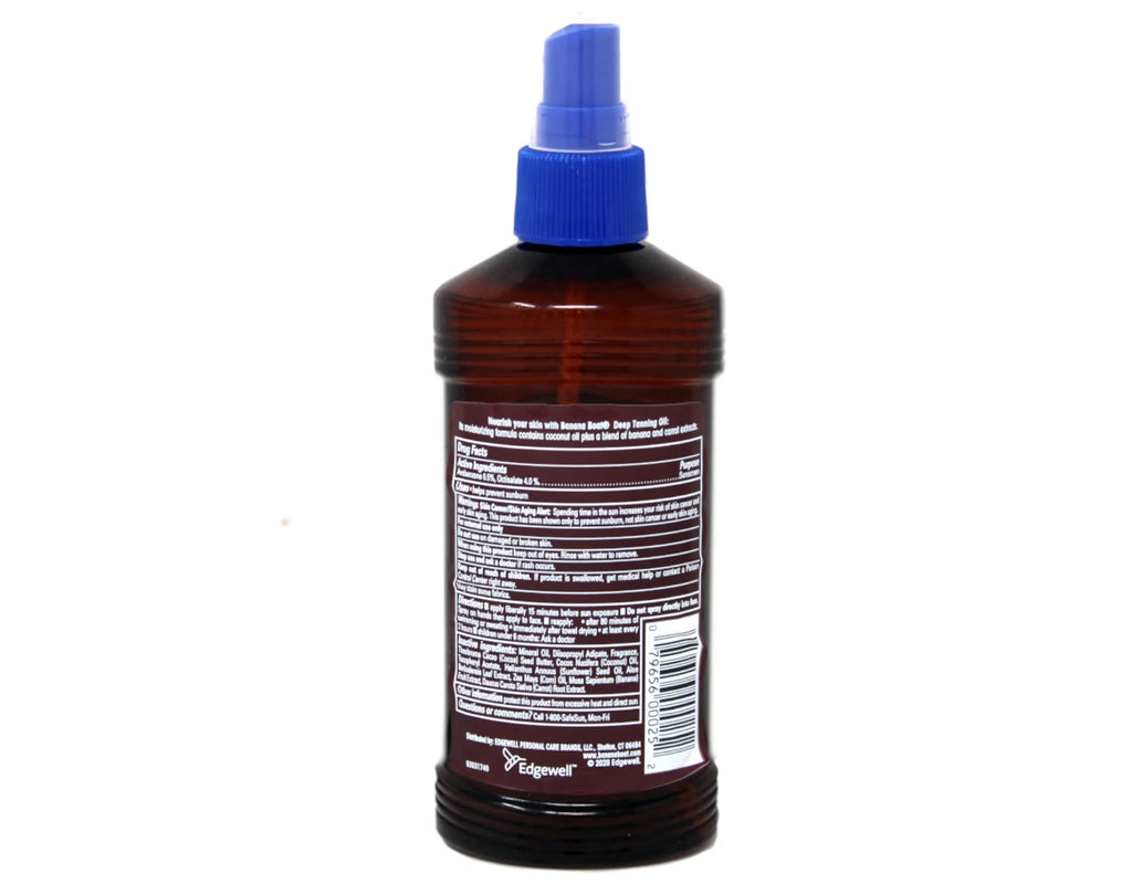 5 Pack Banana Boat Deep Tanning Oil Spray SPF 4, 8 Oz Each S4958