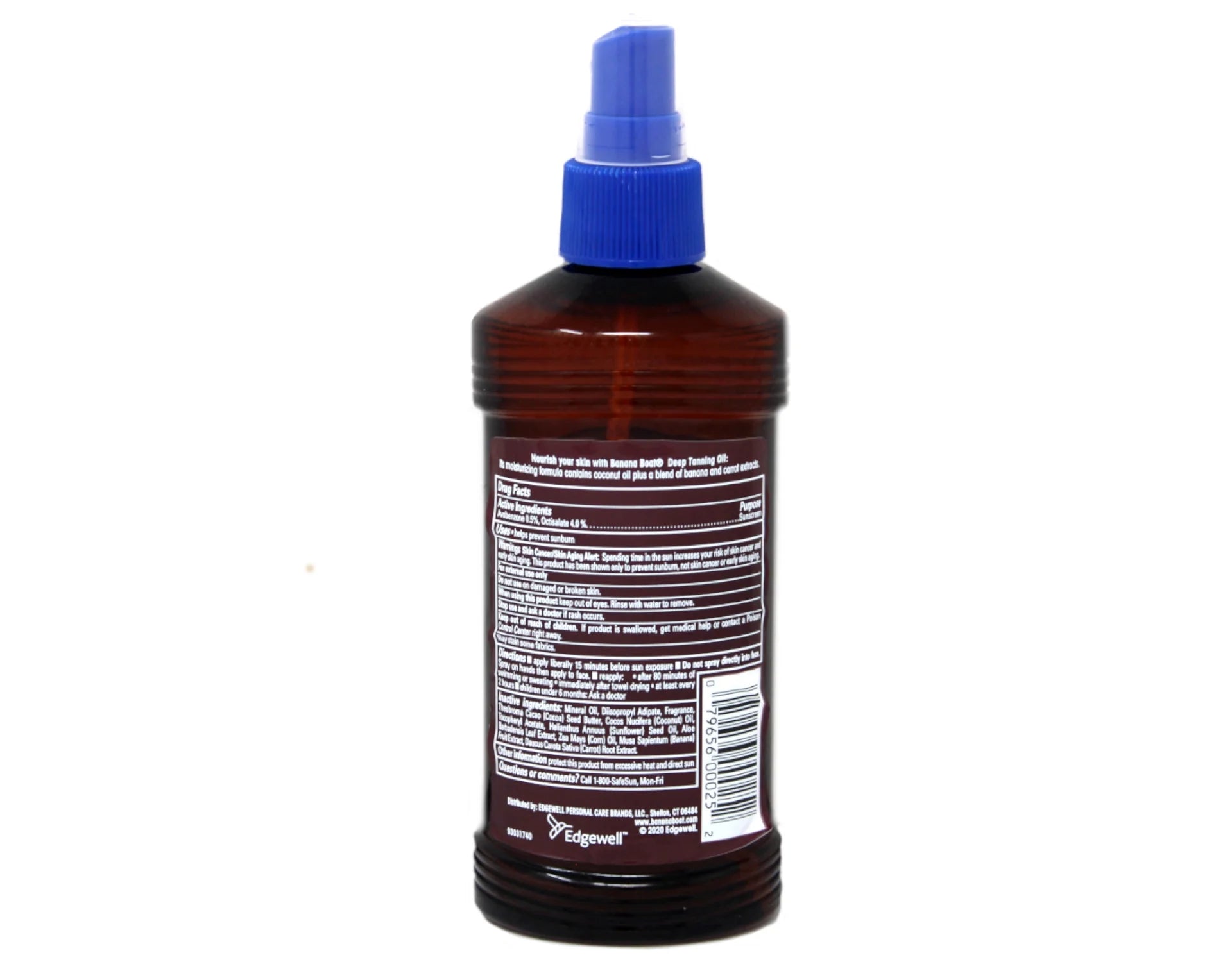 5 Pack Banana Boat Deep Tanning Oil Spray SPF 4, 8 Oz Each S4958