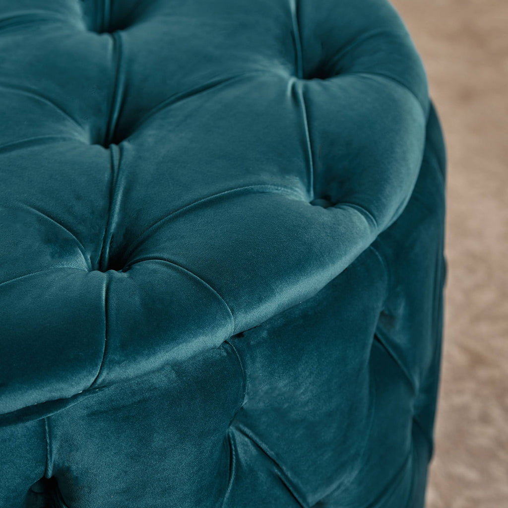 Purple Velvet Ottoman V292813