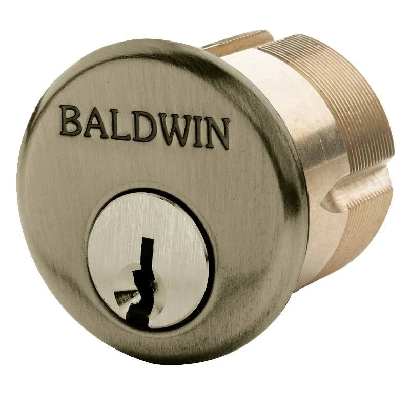 Satin Brass and Black Mortise Cylinder T29256