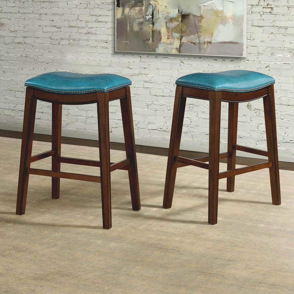 Blue Backless Bar Stool M99187