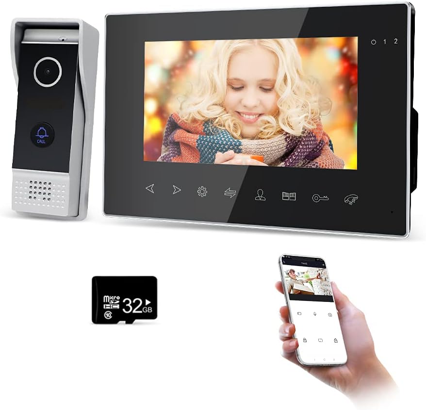 7 Inch WiFi Video Doorbell with 720P Camera M2657