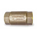 Brass Inline Check Valve, 2 in, FNPT x FNPT U53871