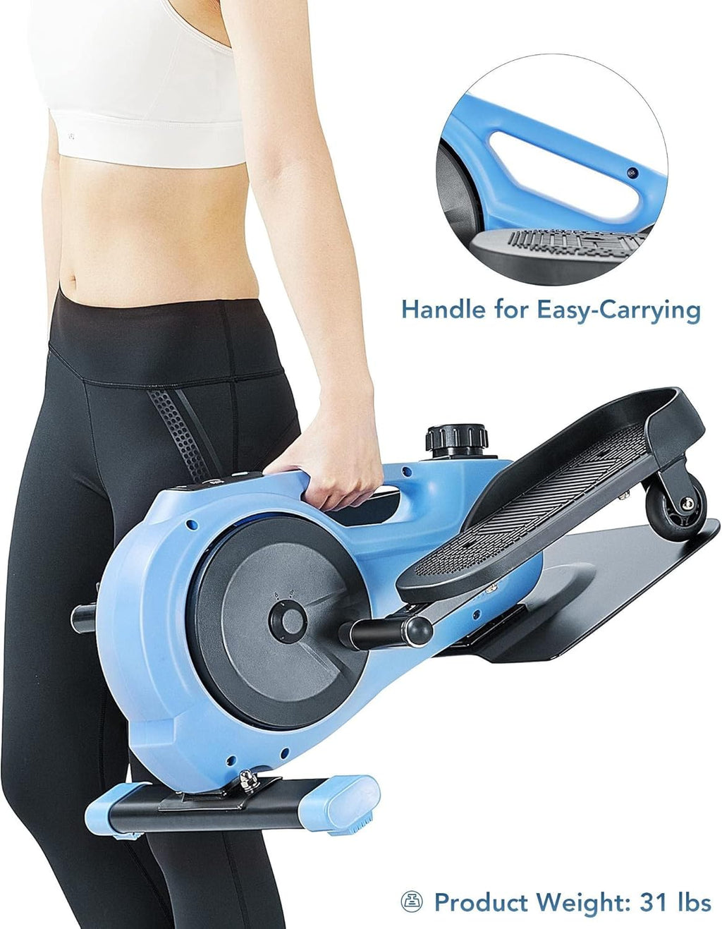 Mini Elliptical Machine with 8 Levels Adjustable Magnetic Resistance M356