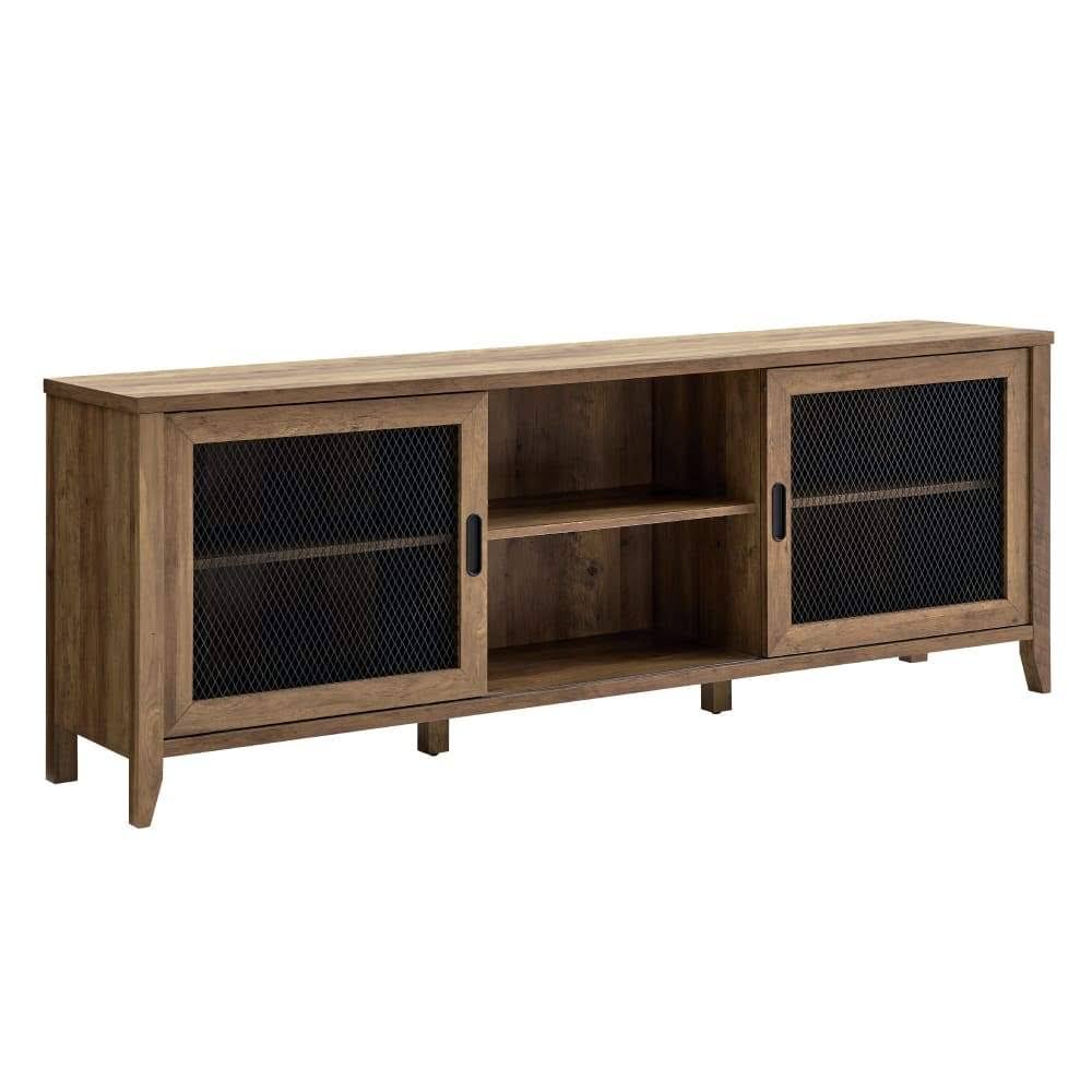 Industrial Sliding Mesh Door TV Console O968