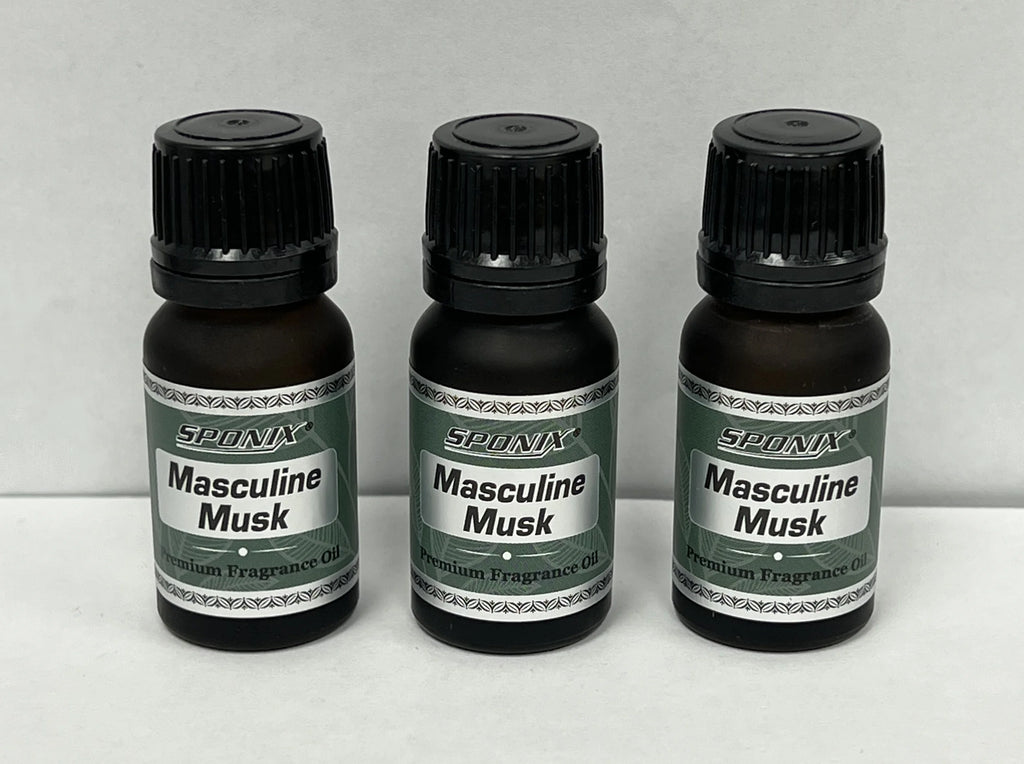 Masculine Musk Fragrance Oil 10 ml / 0.33 oz - Pack of 3 U2813