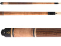 3/8x10 19 Ounce 13mm Lizard Embossed Brown Leather Cue V2377