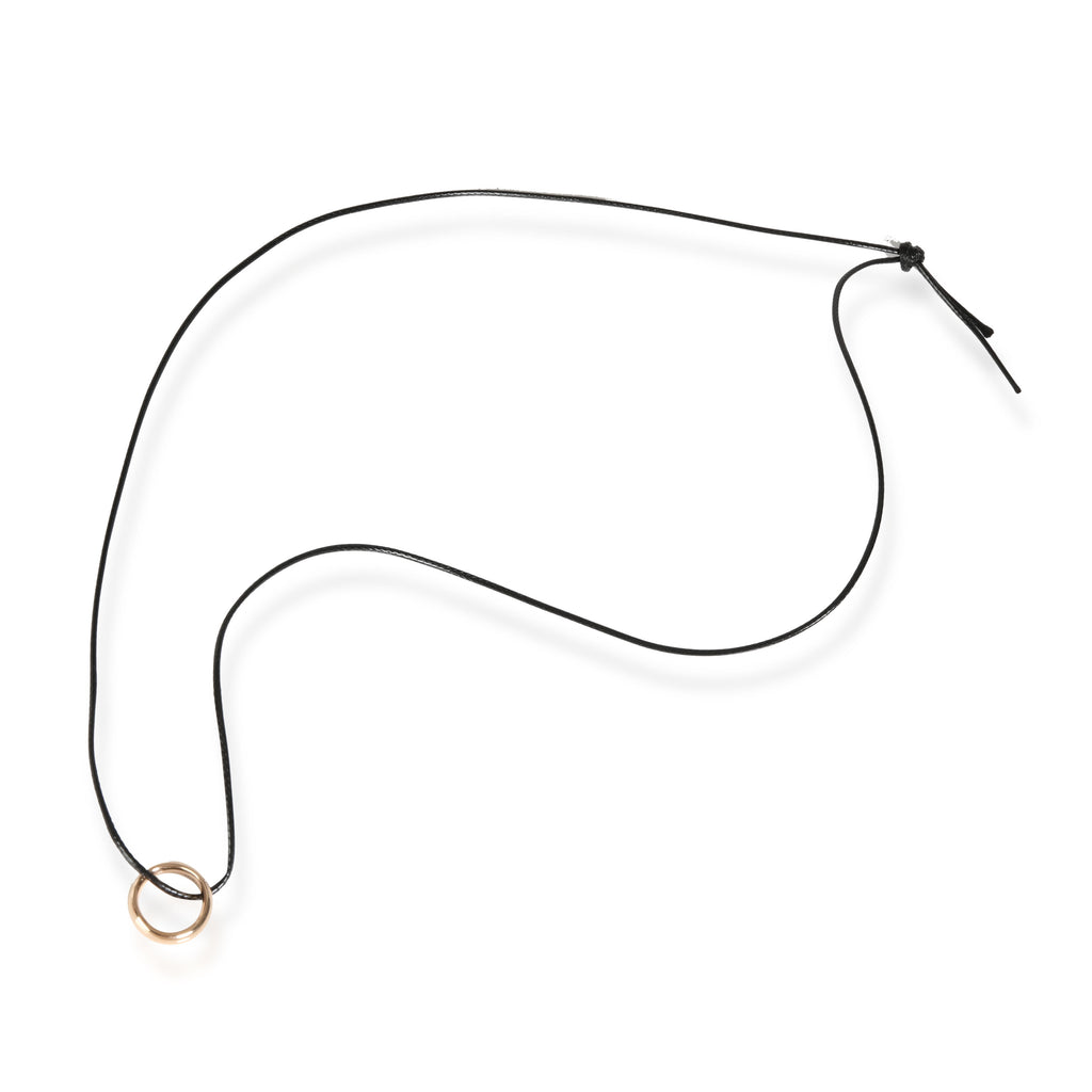 18k Rose Gold Wedding Band Ring Pendant I1974