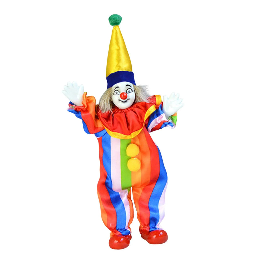 Porcelain Clown Doll with Movable Joints V4975