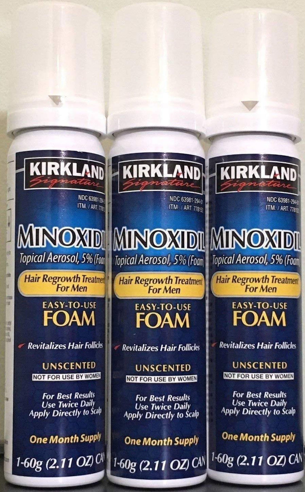 Minoxidil 5% Topical Aerosol Foam Unscented 3 Month Supply H11068