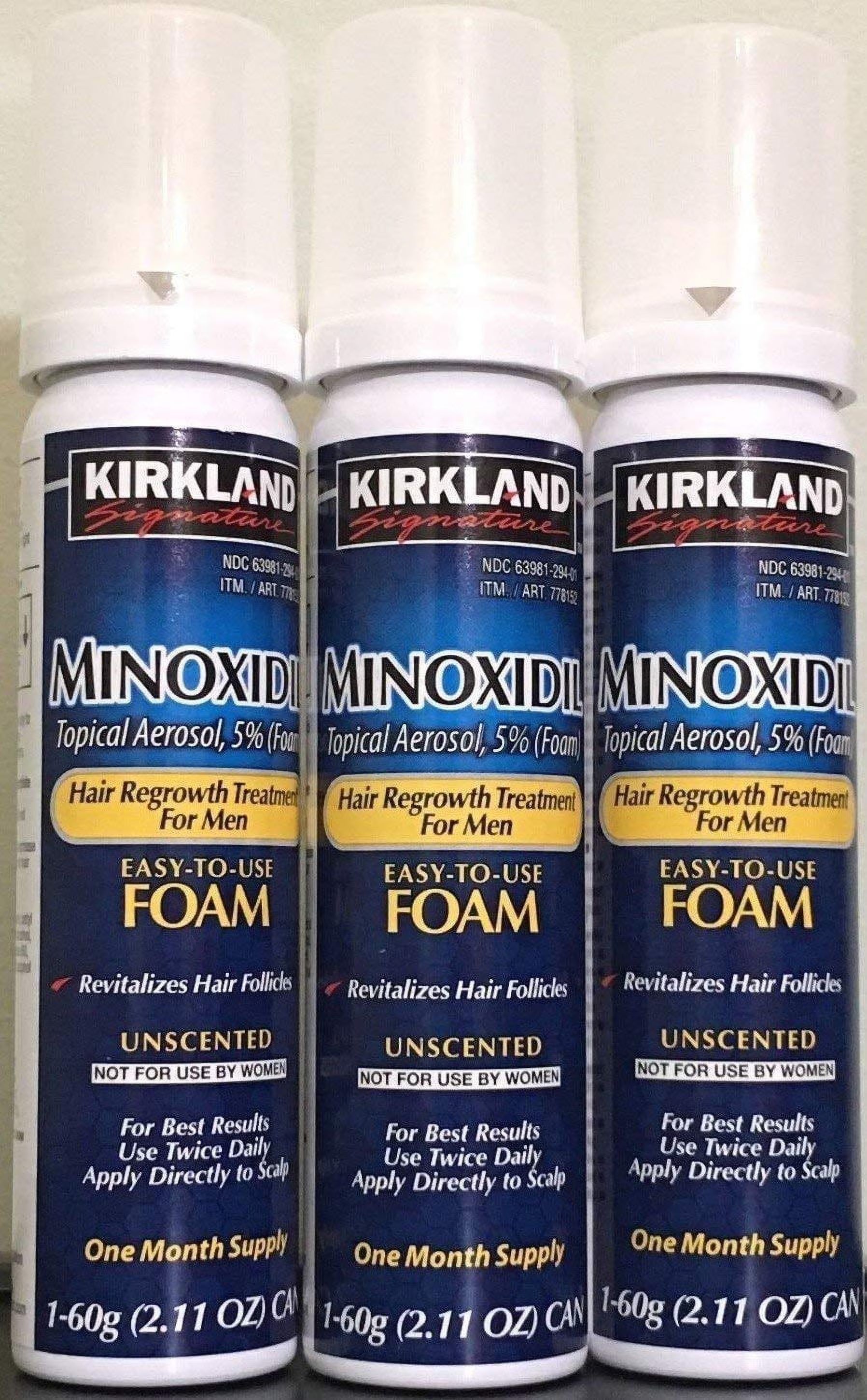 Minoxidil 5% Topical Aerosol Foam Unscented 3 Month Supply H11068