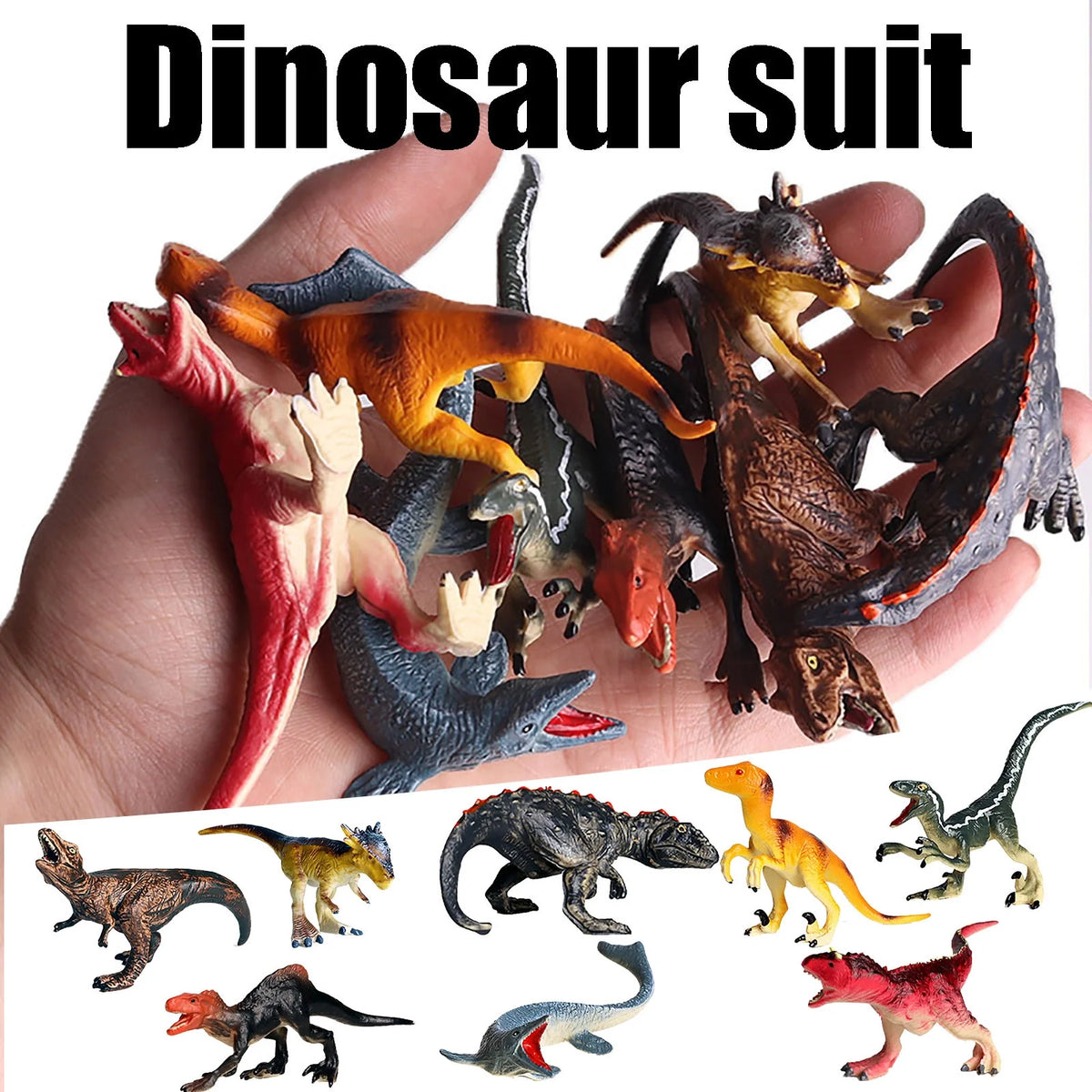 8PCS Simulation Dinosaur Toy S542087