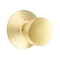 Half Dummy Laurent Door Knob and Modern Rose in Satin Brass P113