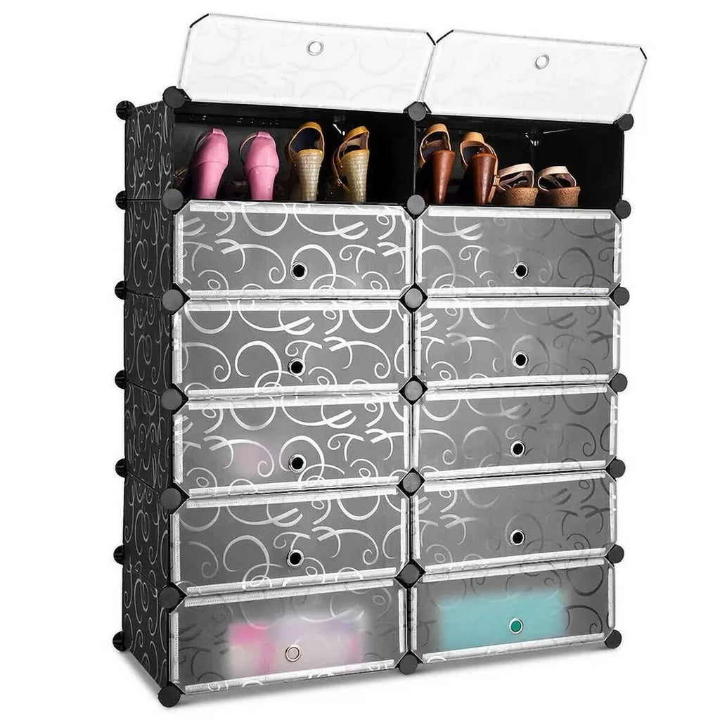 12 Cubic 6-Tier Shoe Rack Shelf Cabinet Storage Closet Organizer S855