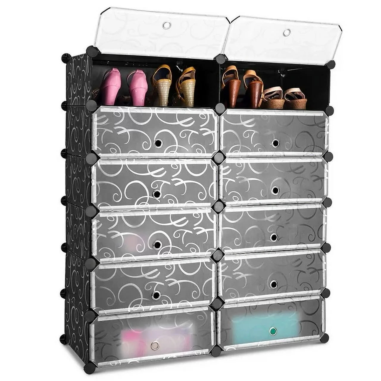 12 Cubic 6-Tier Shoe Rack Shelf Cabinet Storage Closet Organizer S855