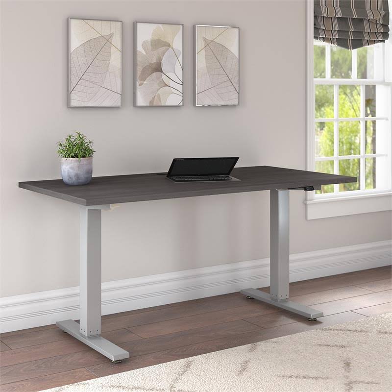 Gray Electric Height Adjustable Standing Desk P5786