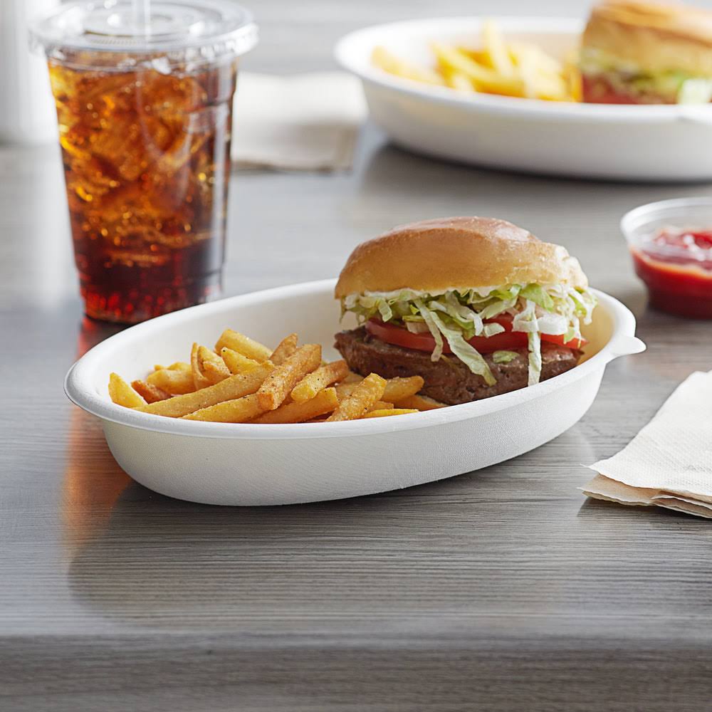 32-oz. Oval Take-Out Container 300-ct. Case B612