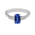 1.75 CT Blue Sapphire Round Diamond Ring M624053