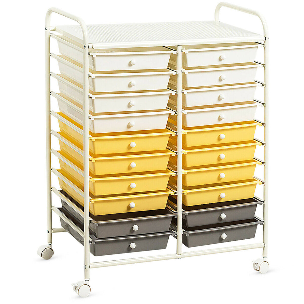 20 Storage Drawers Rolling Cart T3318