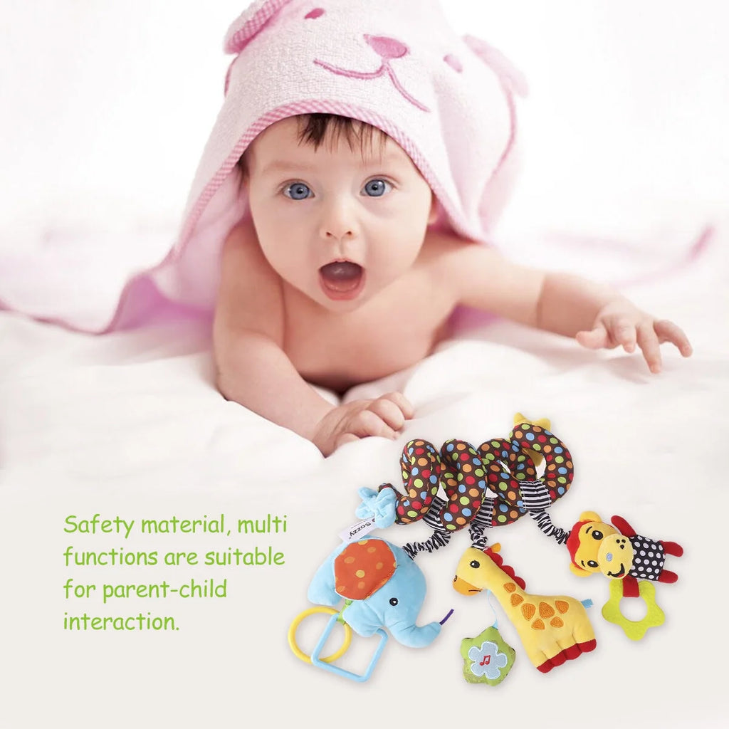 Infant Baby Activity Spiral Bed & Stroller Toy Plush Toy Y84190