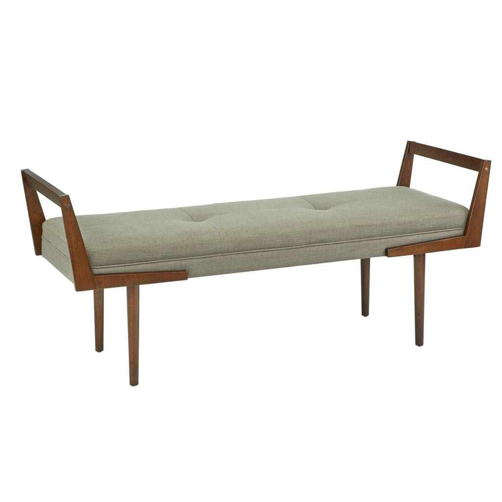 Charcoal Grey Fabric Bench N272178