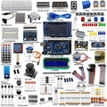 Mega2560 LCD1602 Servo Stepper Motor Sensors Breadboard Jumper Wire Resistor Capacitor Transistor STEM Electronic Projects Starter Kit W23591