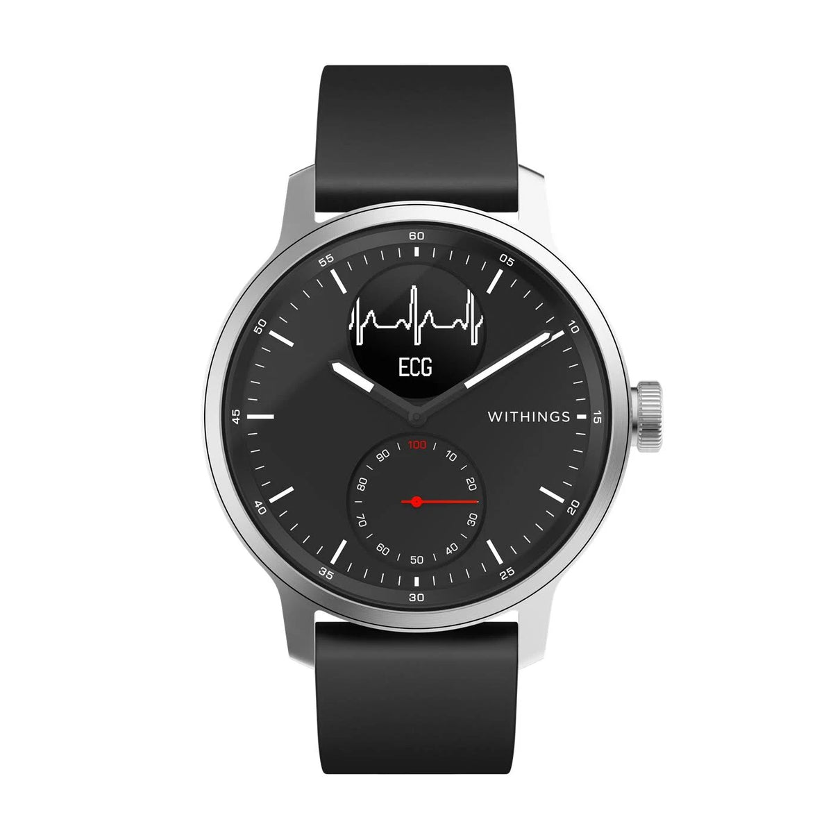Black Stainless Steel Smartwatch 42mm V546