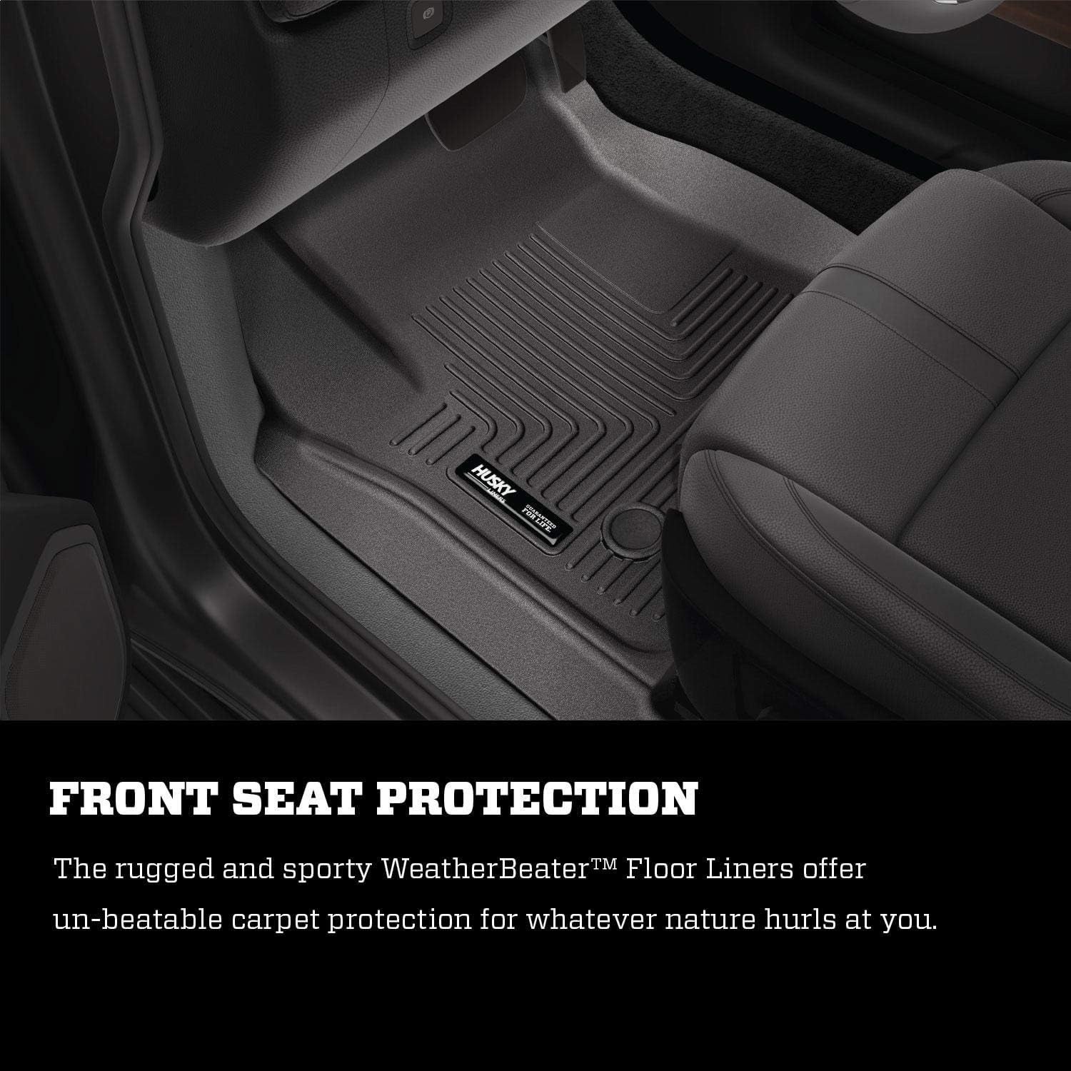 Black Front Floor Liners 2 Pcs Y98975