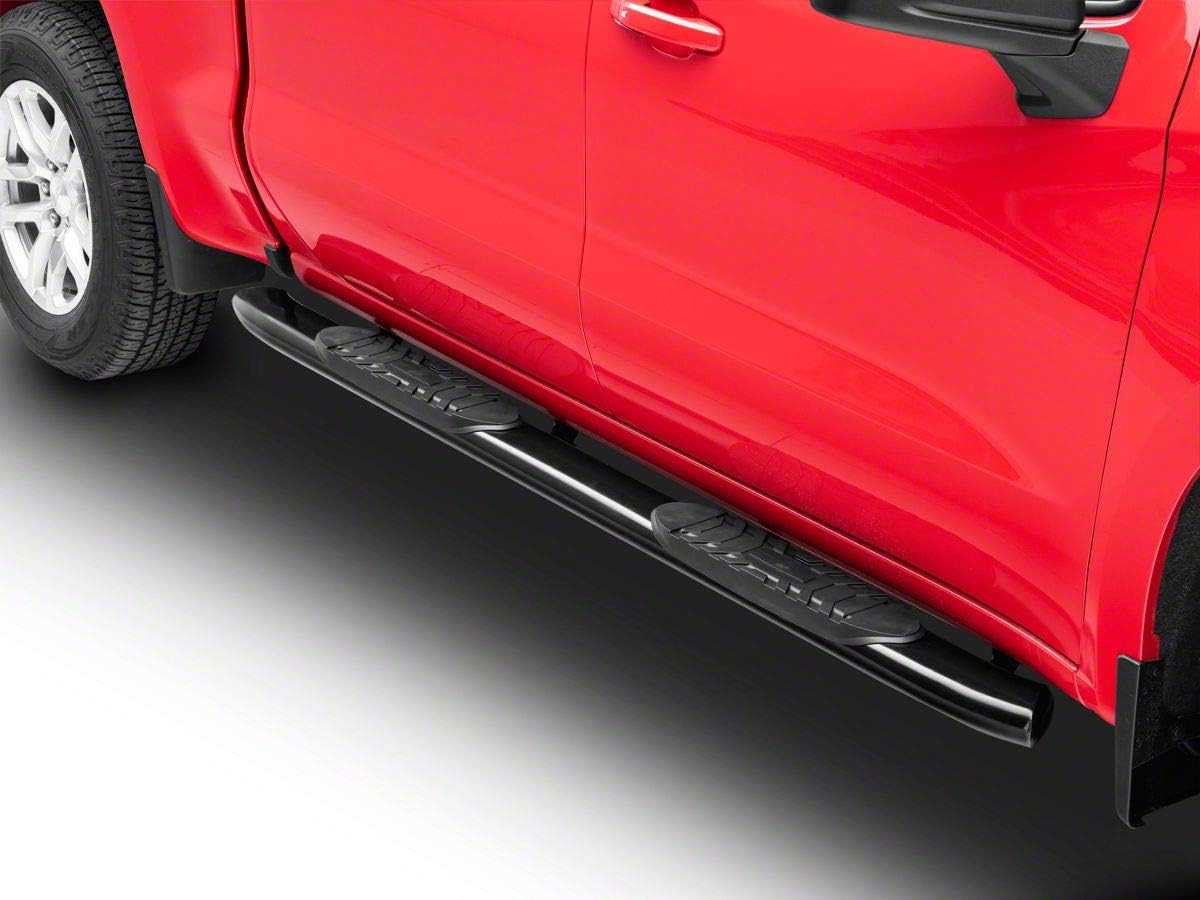Black 5-Inch Oval Bent End Side Step Bars X92905