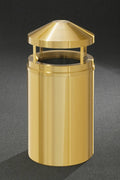 Brass Waste Receptacle with Plastic Liner S350