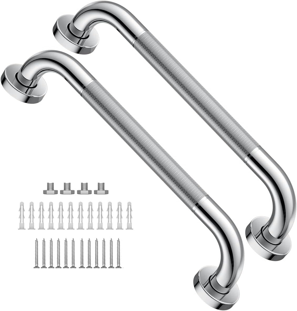 2 Pack 24 Inch Anti Slip Stainless Steel Grab Bar I577597
