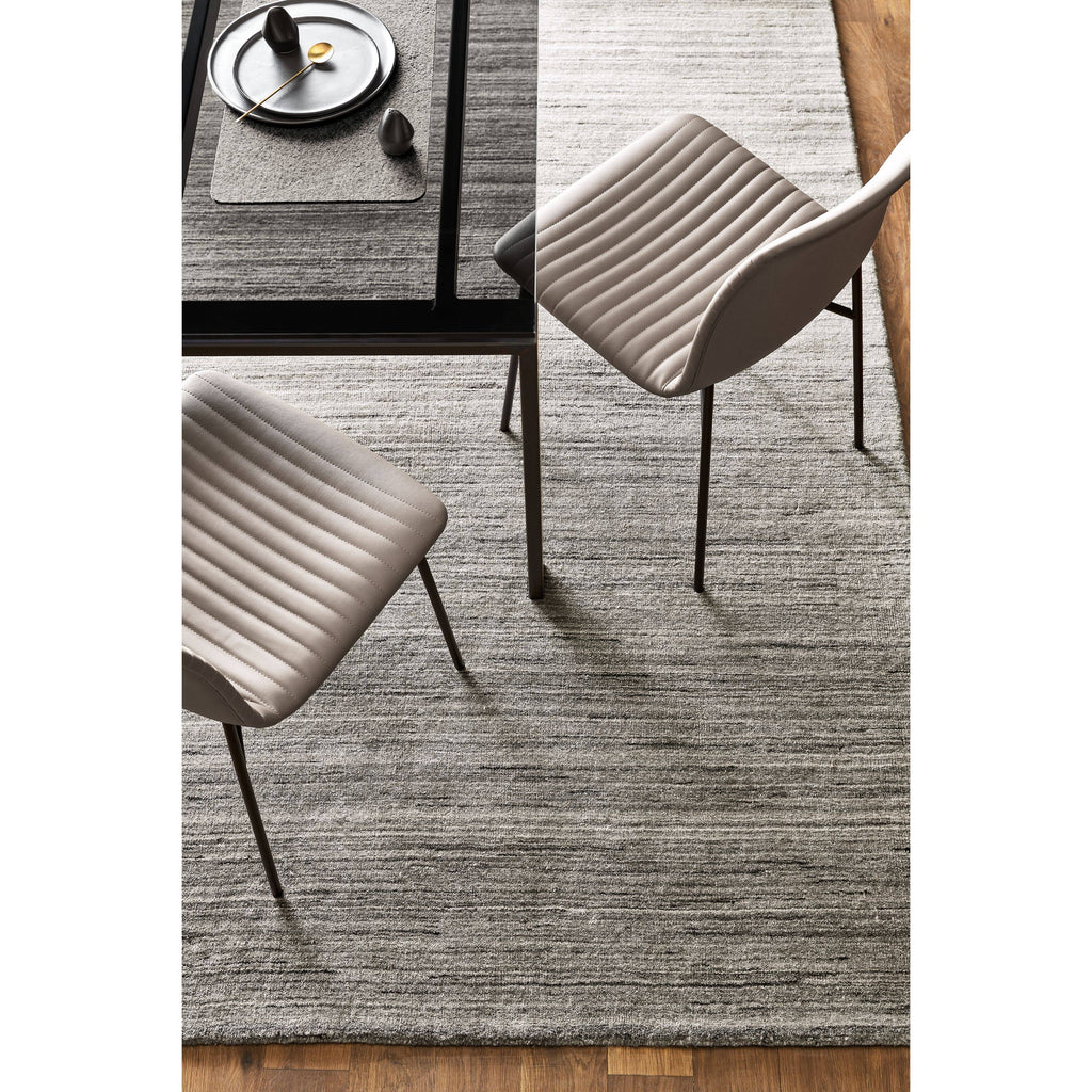 Modern Cato Side Chair in Grey with Chrome Frame N3655