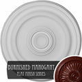 Hand-Painted Brushed Mahogany Ceiling Medallion O3209