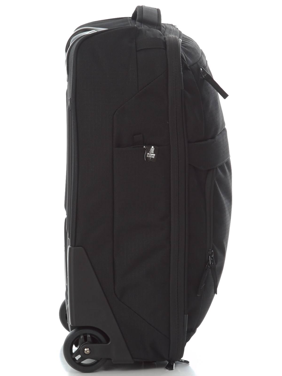 Black Carry On Roller Bag W6324