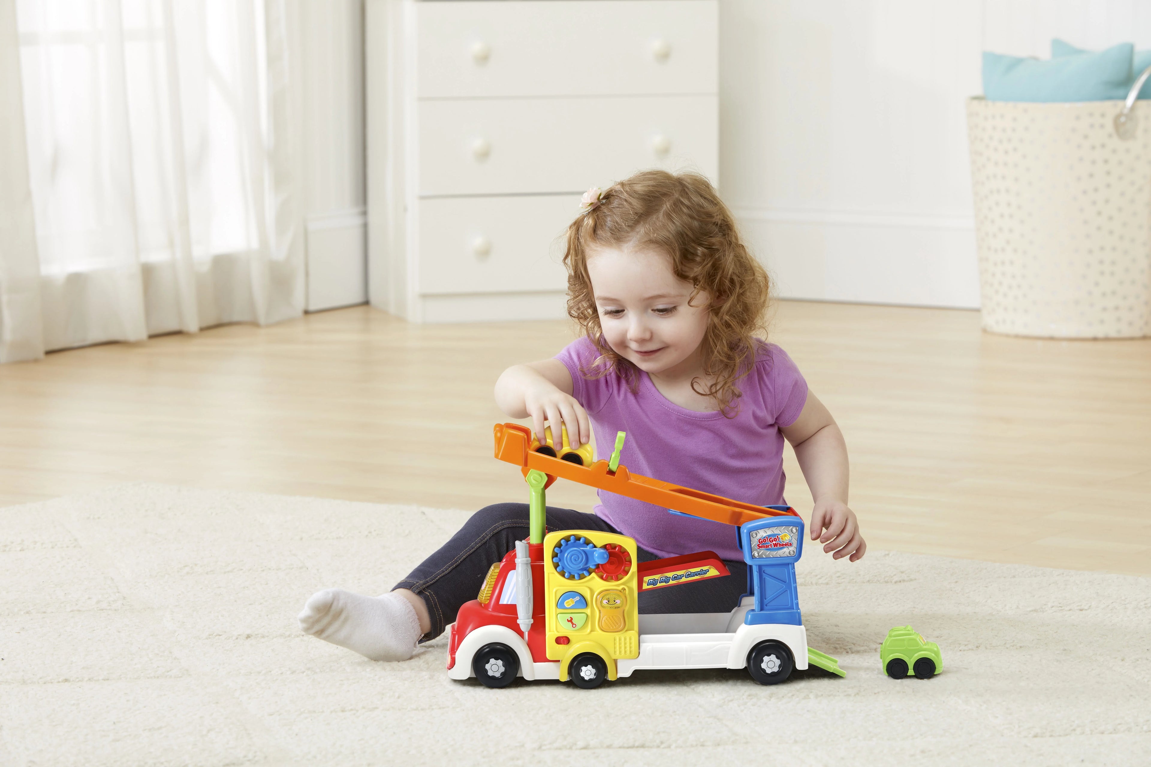 Big Rig Car Carrier Playset with Two Vehicles Z695