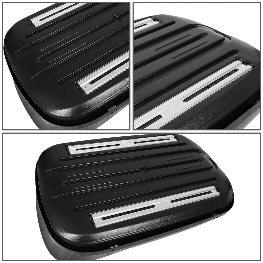 120cm Adjustable Aluminum Roof Top Cross Bar with Storage Cargo Baggage Carrier D42679