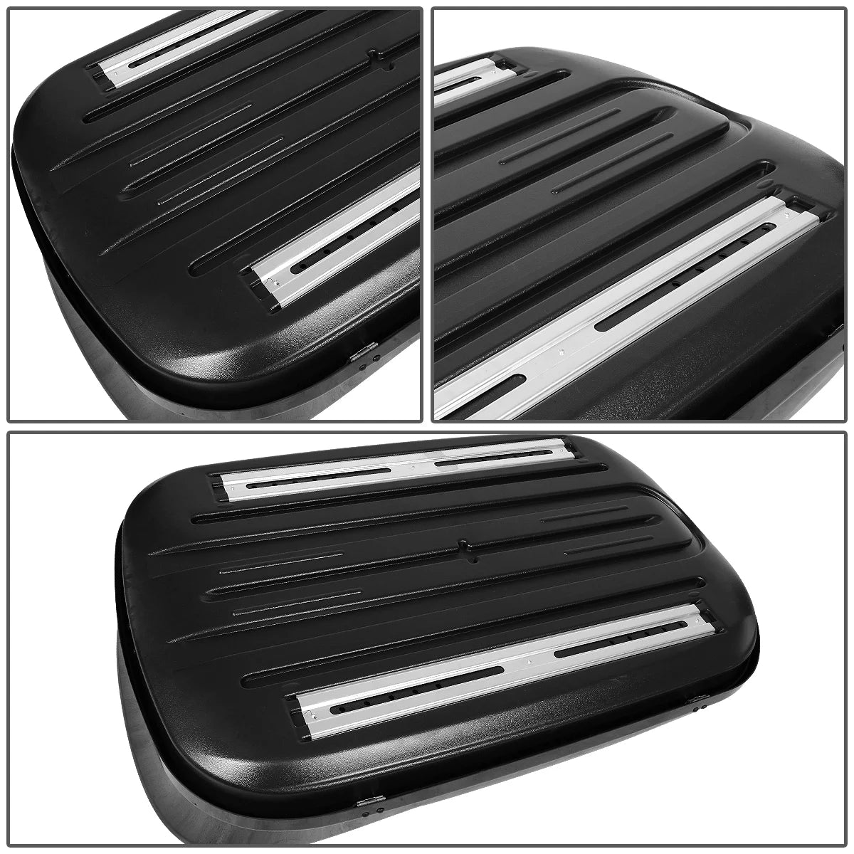 120cm Adjustable Aluminum Roof Top Cross Bar with Storage Cargo Baggage Carrier D42679