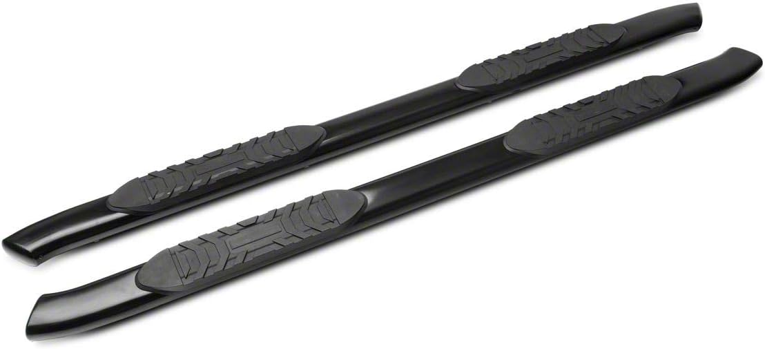 Black 5-Inch Oval Bent End Side Step Bars X92905