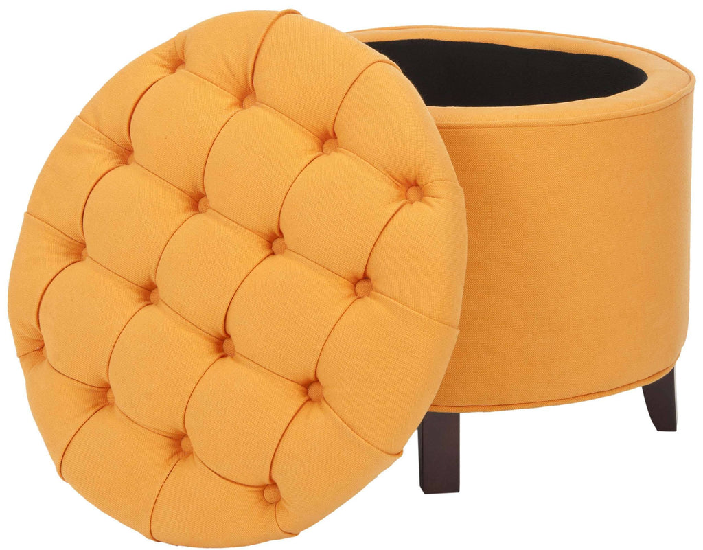 Tangerine Tufted Storage Ottoman Z197801