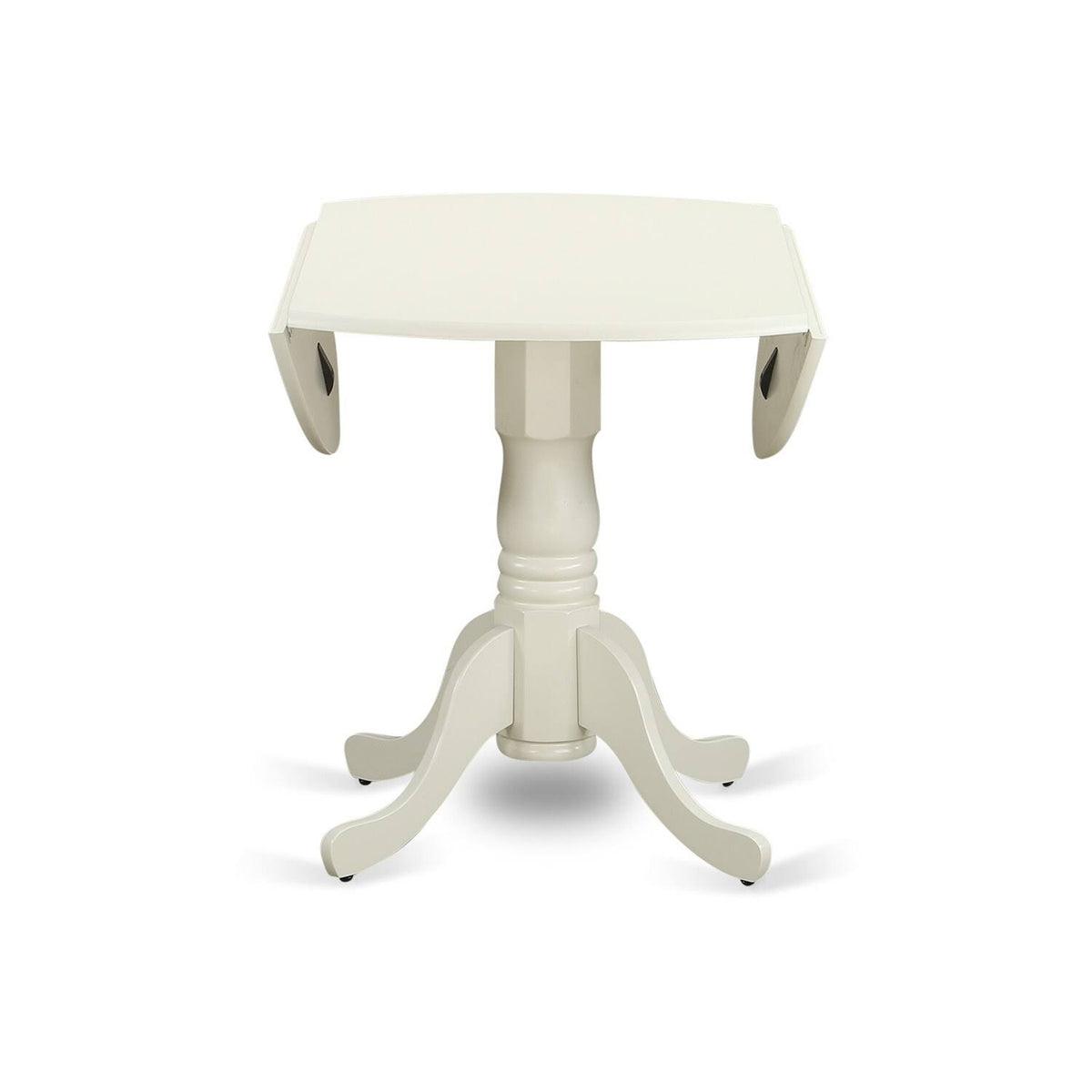 3PC Round Table with Two 9-Inch Drop Leaves and 2 Panel Back Chairs Y572