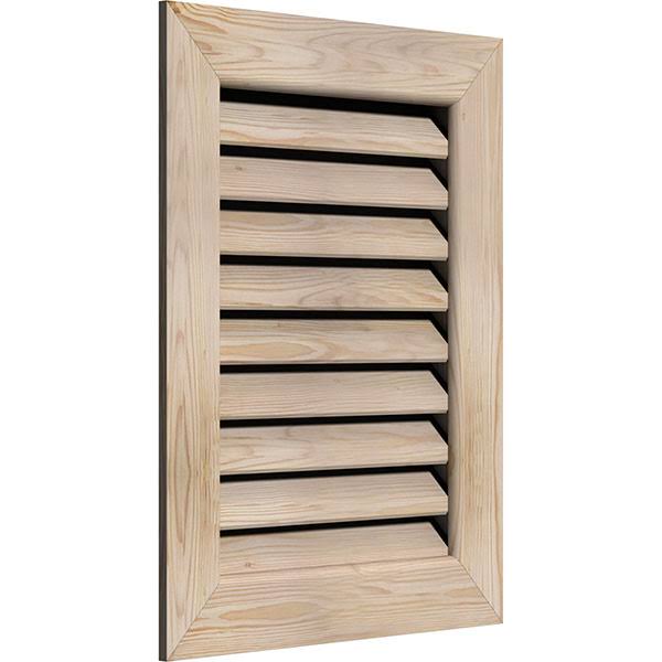 18-in W x 26-in H Vertical Gable Vent Unfinished Smooth Pine Q77321