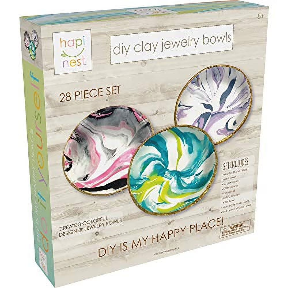 DIY Clay Jewelry Dish Arts and Crafts Kit S29236