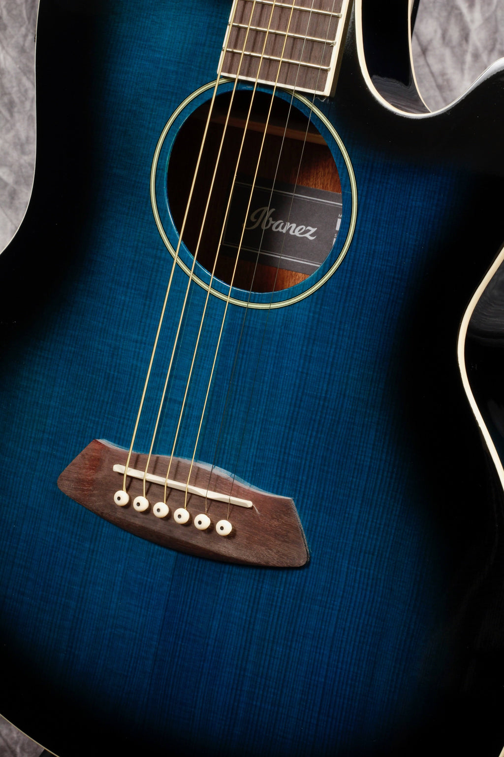 Transparent Blue Sunburst Acoustic Electric Guitar S260488