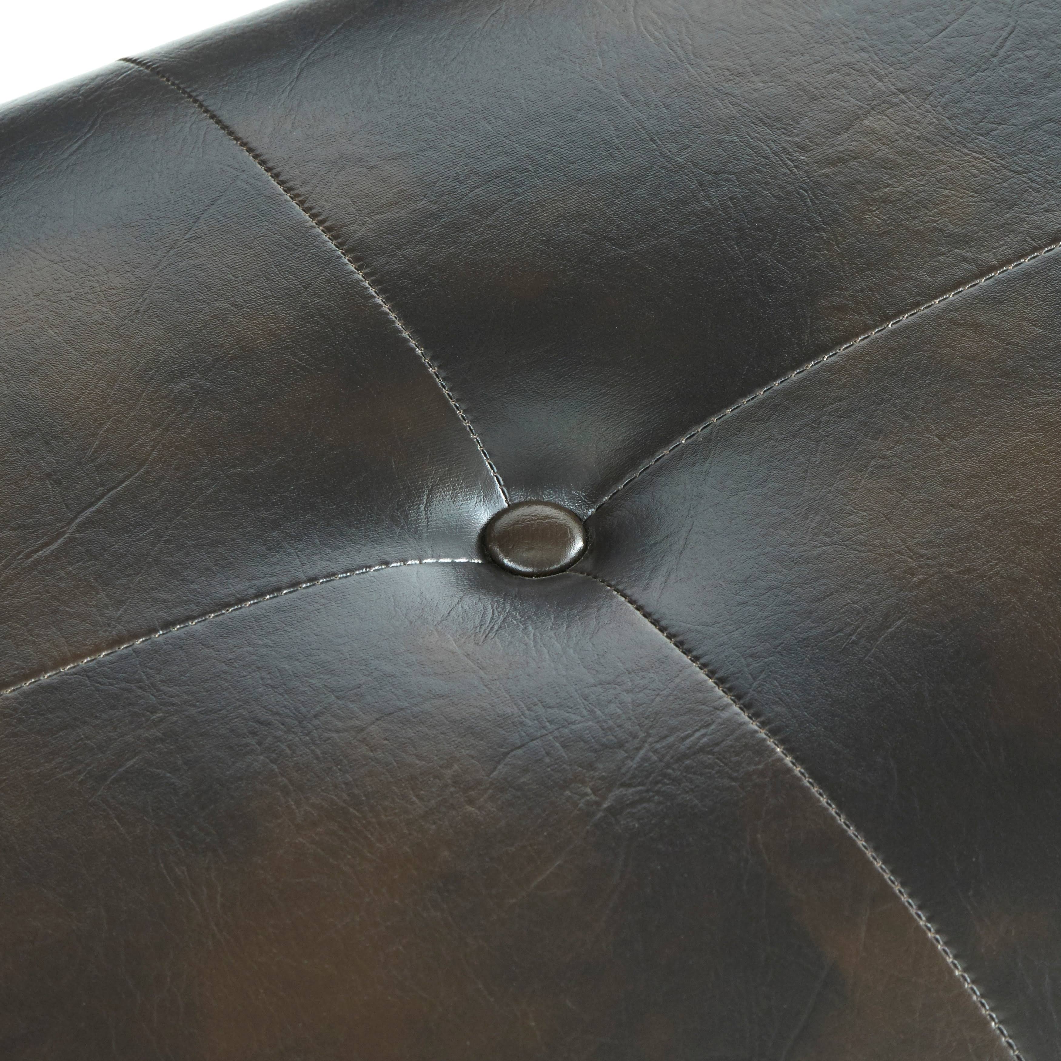 Charcoal Grey Fabric Bench N272178