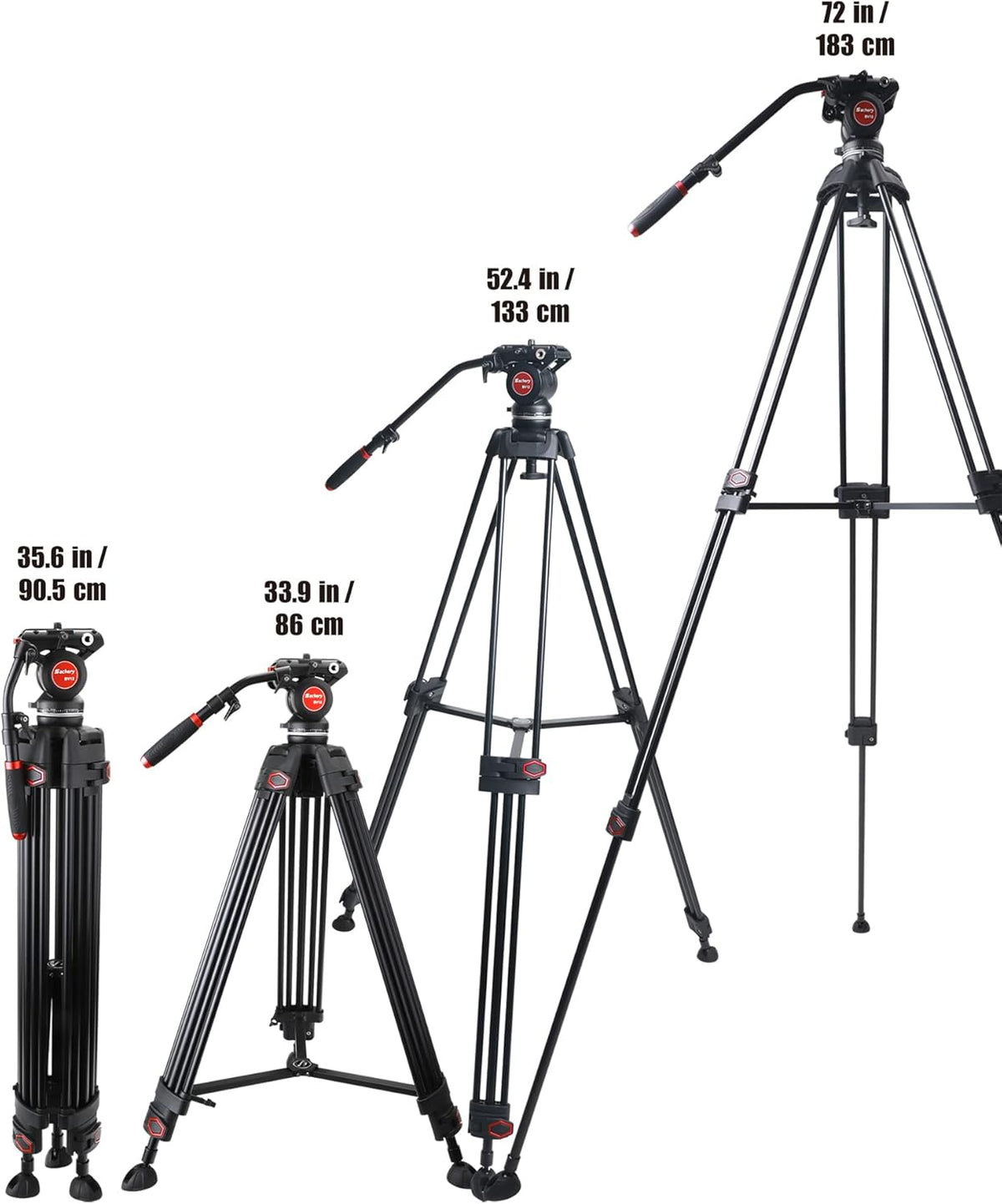 72 Inch Heavy Duty Tripod with Fluid Head R342